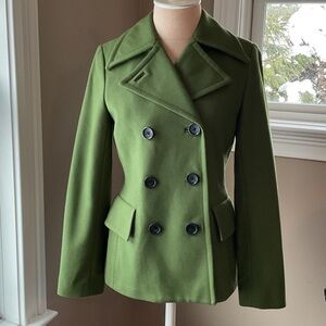Banana Republic Wool Green Peacoat
